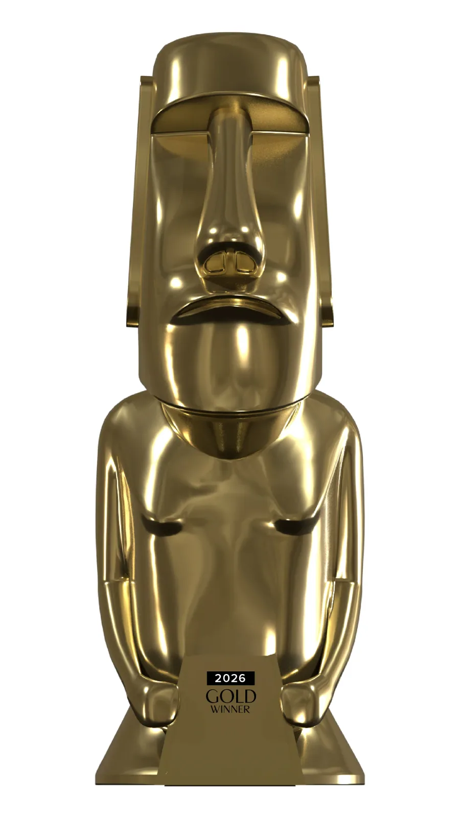 TITAN Health Awards 2026 · GOLD WINNER 奖杯